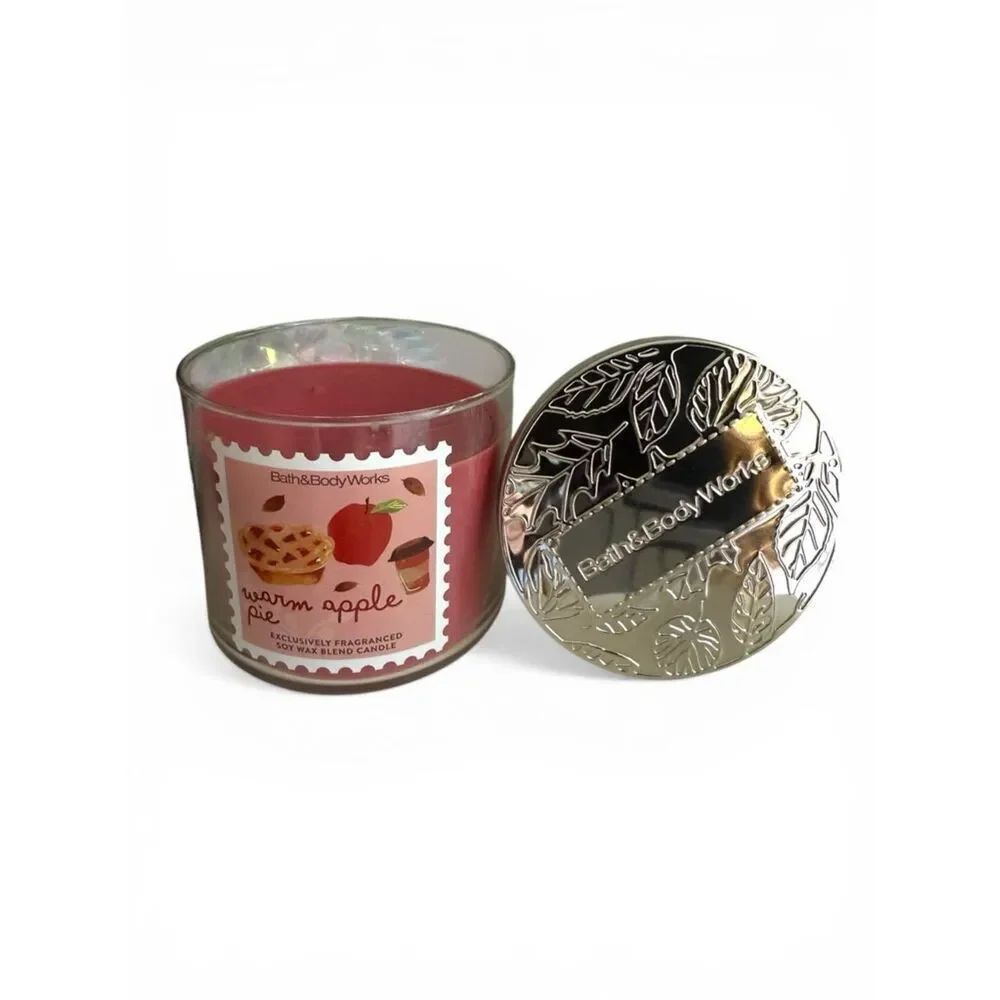 Bath & Body Works Warm Apple Pie 3 Wick Candle 14.5oz Home Fragrance
New